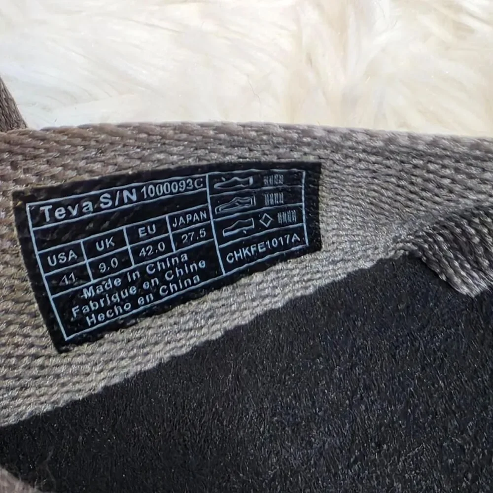 Teva sandals gray